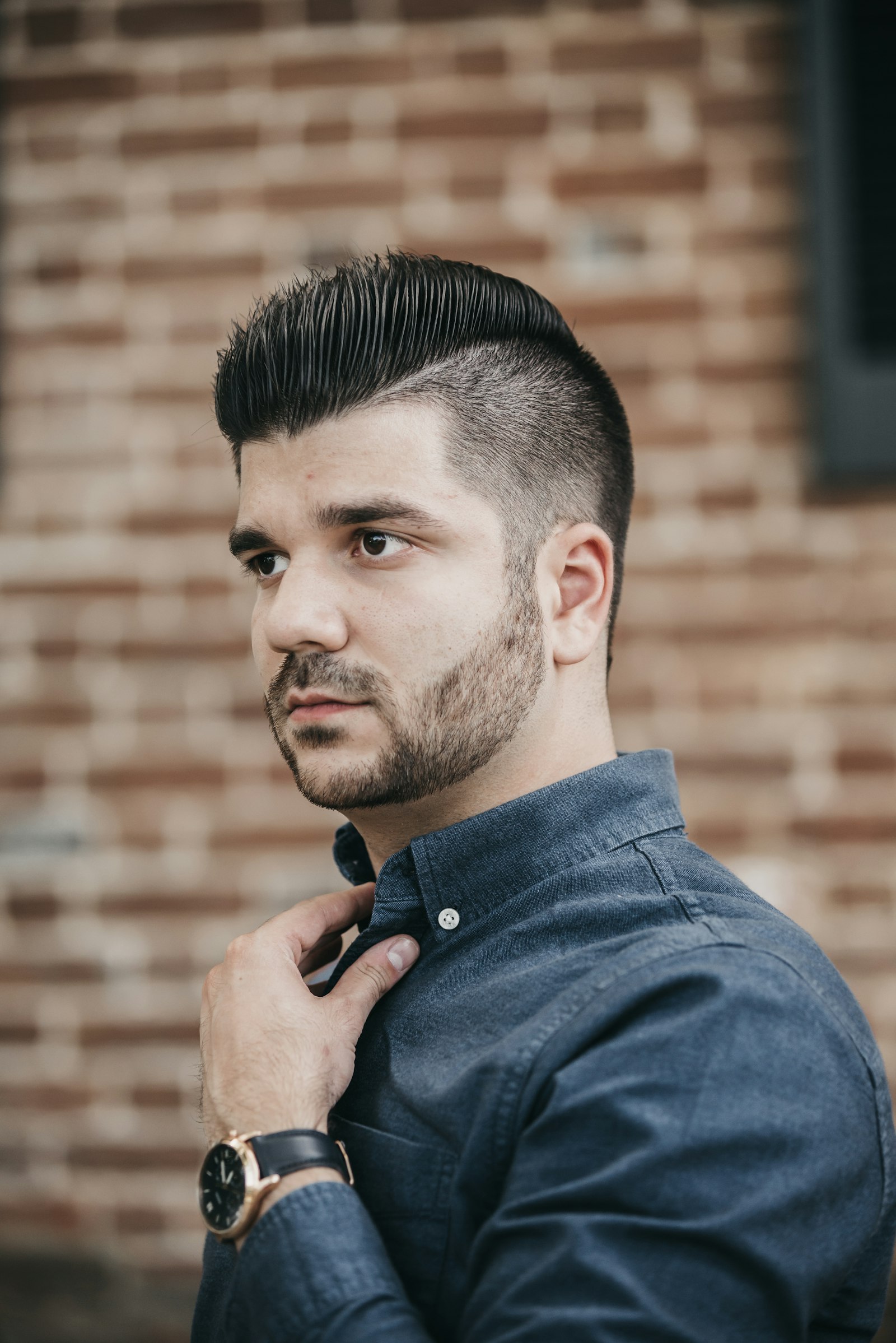 Short side part with taper